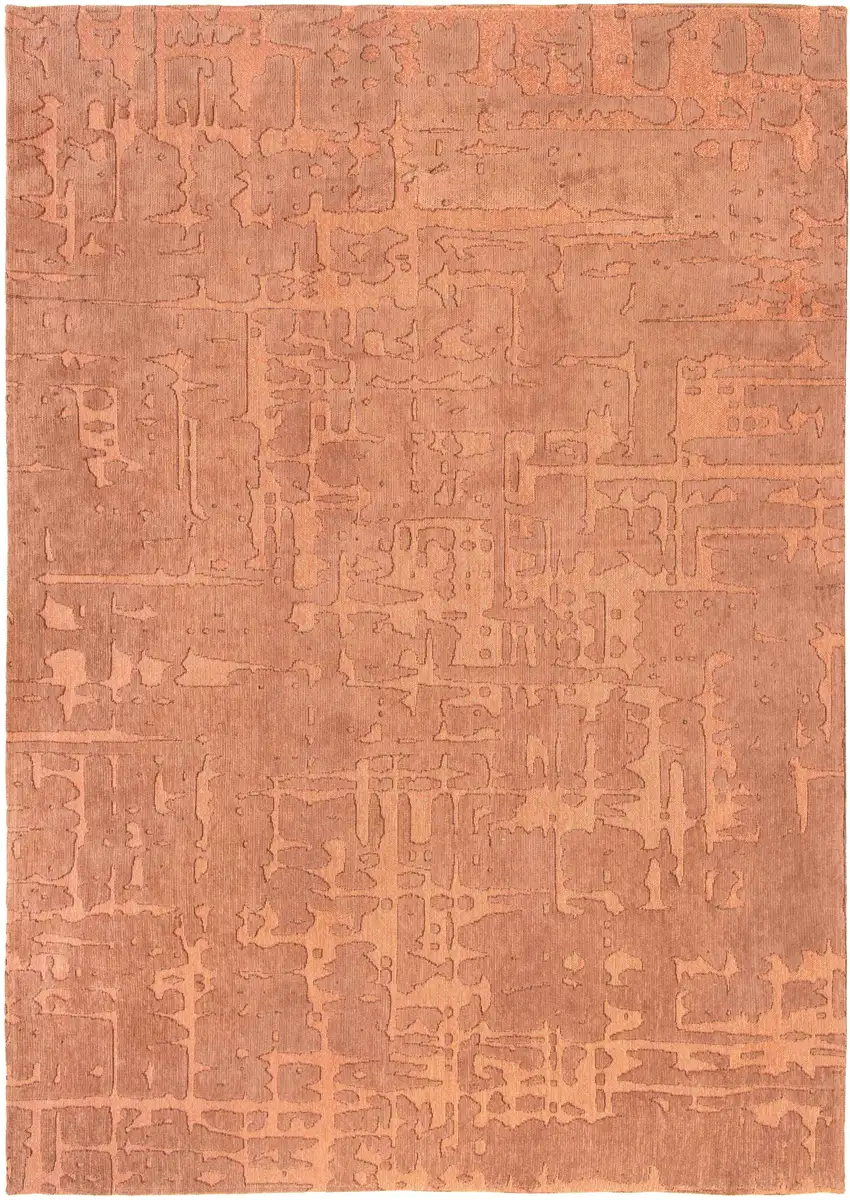 10' Orange Abstract Non Skid Area Rug Photo 5