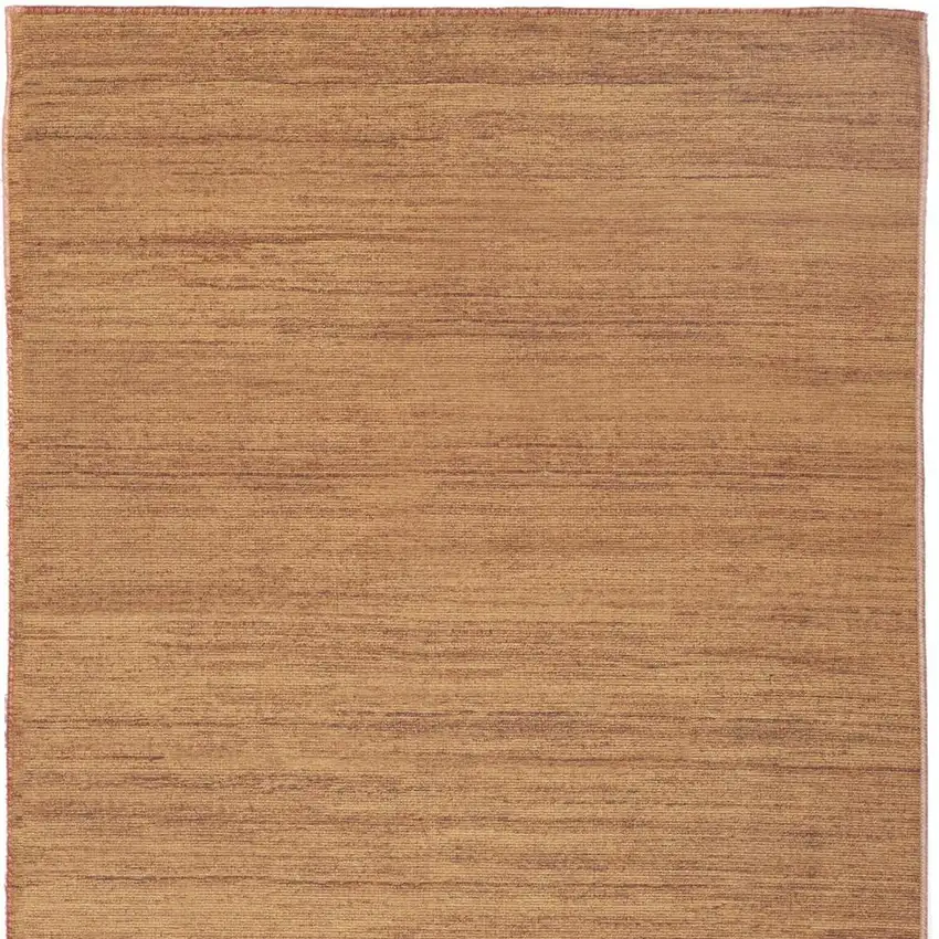 6' Orange Abstract Runner Rug Photo 4