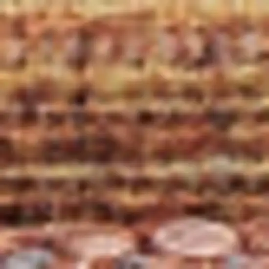 8' Orange Abstract Runner Rug Photo 8
