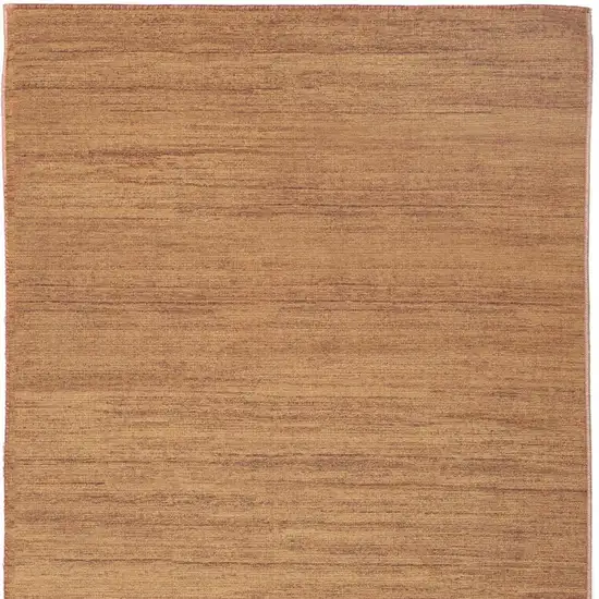 8' Orange Abstract Runner Rug Photo 2
