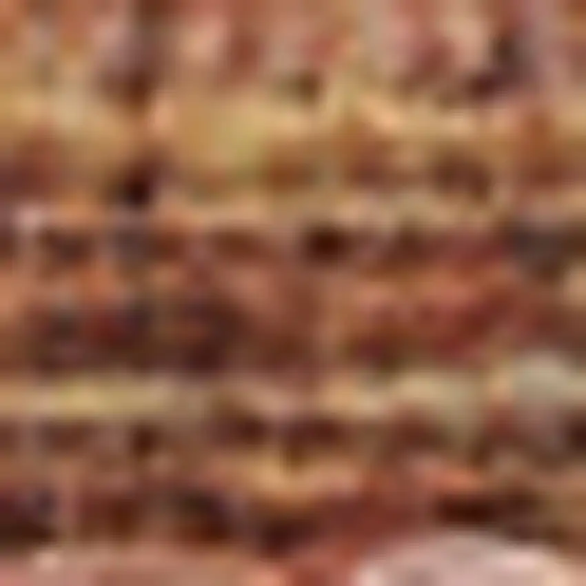 8' Orange Abstract Runner Rug Photo 7