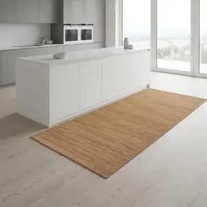 Photo of 8' Orange Abstract Runner Rug