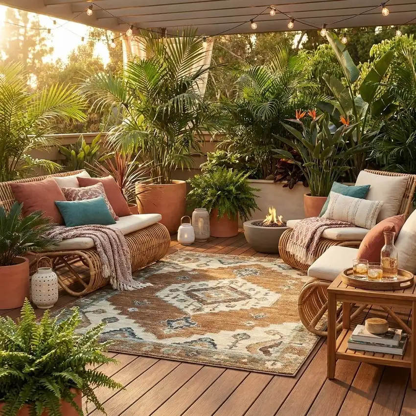 8' Orange And Beige Round Abstract Washable Indoor Outdoor Area Rug Photo 1
