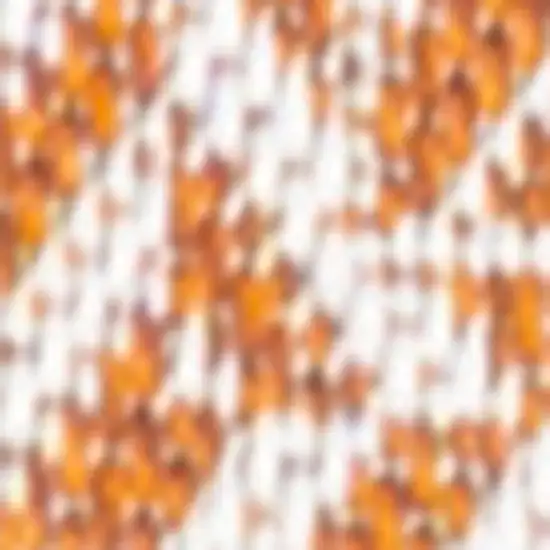 8' Orange And Cream Striped Indoor Outdoor Runner Rug Photo 2