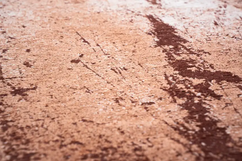 5' Orange Brown And White Abstract Washable Round Rug With UV Protection Photo 4