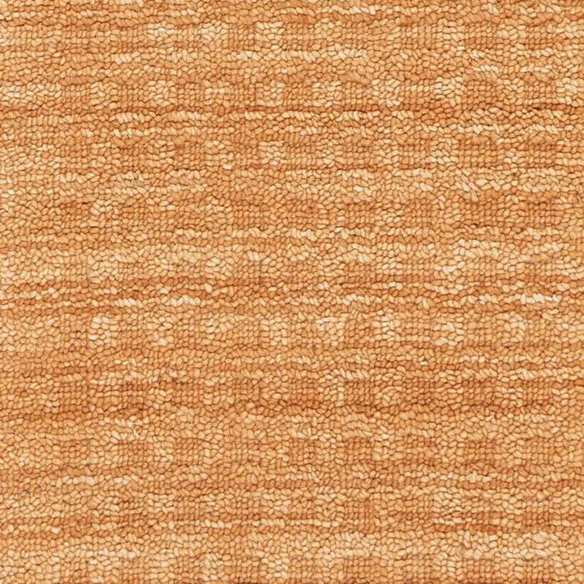 8' Orange Wool Runner Rug Photo 7