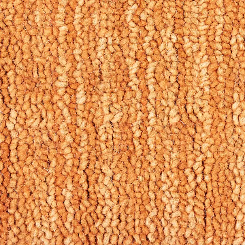 8' Orange Wool Runner Rug Photo 4
