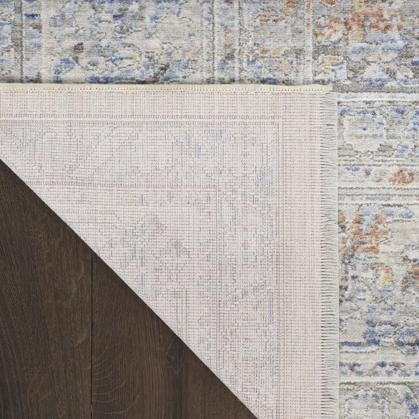12' Oriental Power Loom Distressed Runner Rug Photo 4