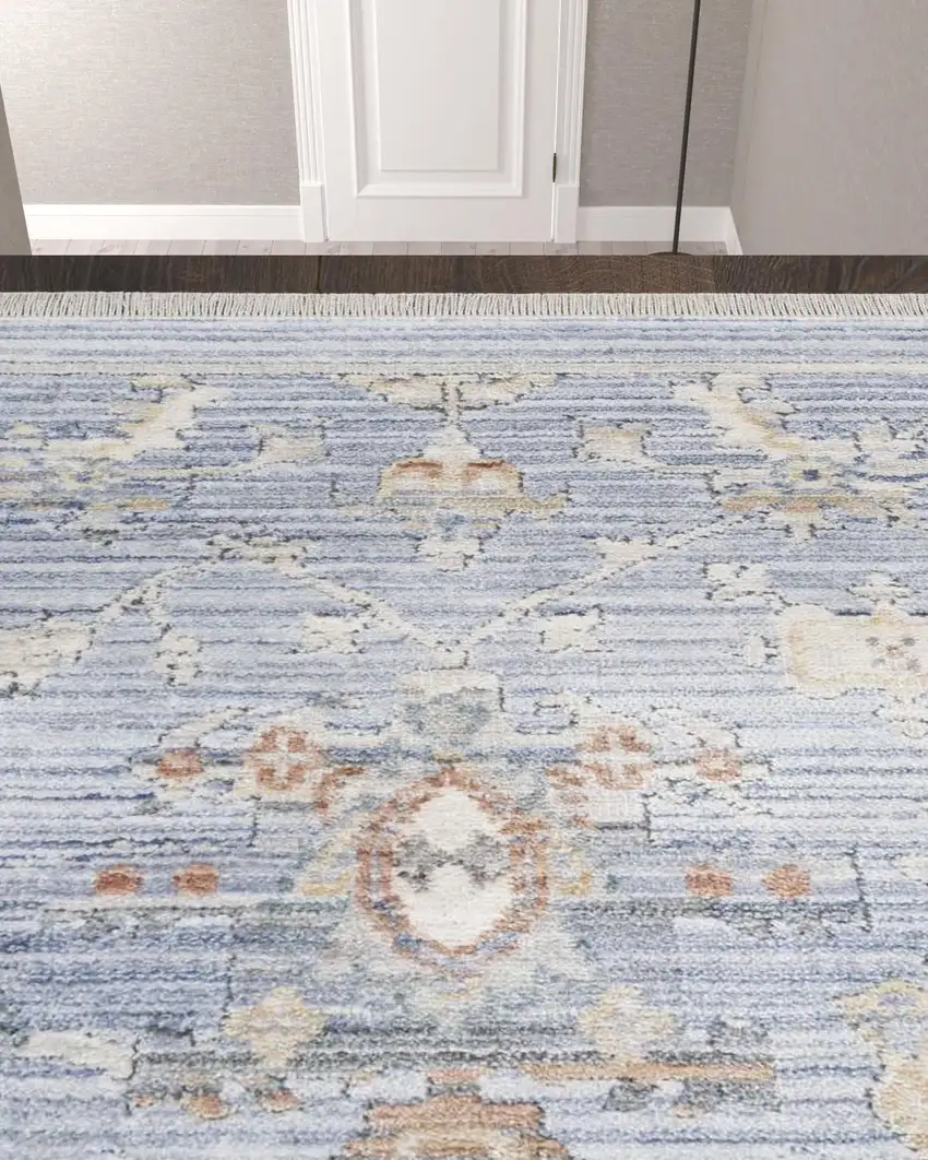 12' Oriental Power Loom Distressed Runner Rug Photo 2