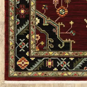 Photo of 12' Oriental Power Loom Runner Rug With Fringe