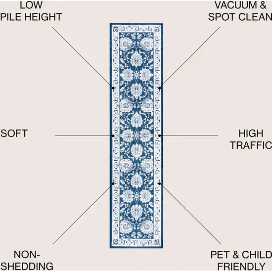 8' Oriental Runner Rug Photo 6