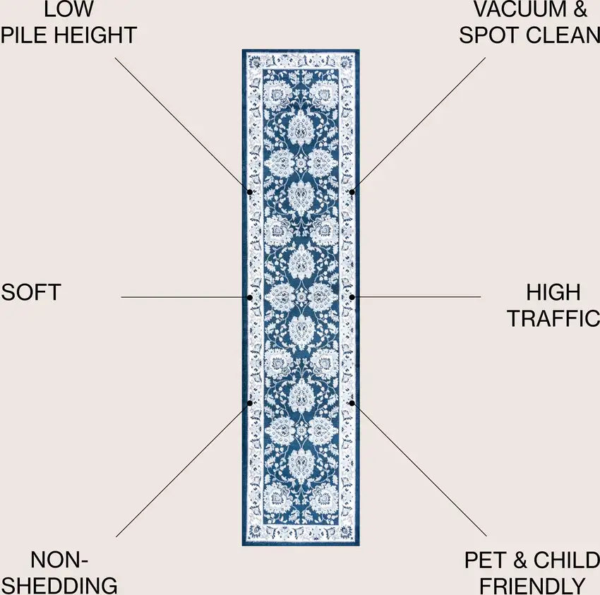 8' Oriental Runner Rug Photo 6