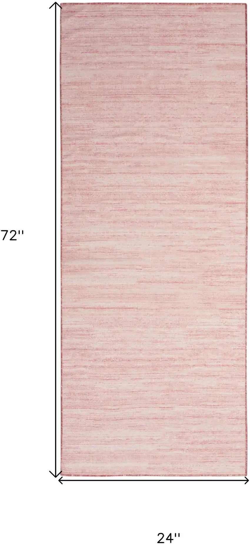 6' Pink Abstract Washable Runner Rug Photo 9