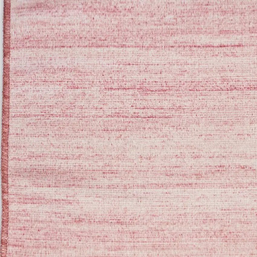 8' Pink Abstract Washable Runner Rug Photo 5