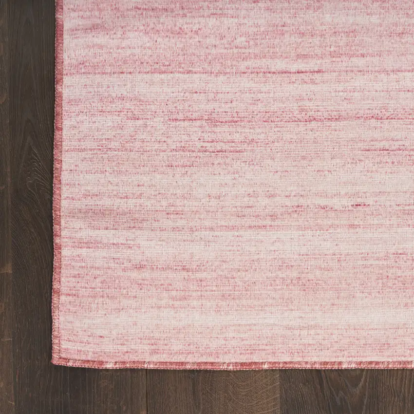 8' Pink Abstract Washable Runner Rug Photo 9