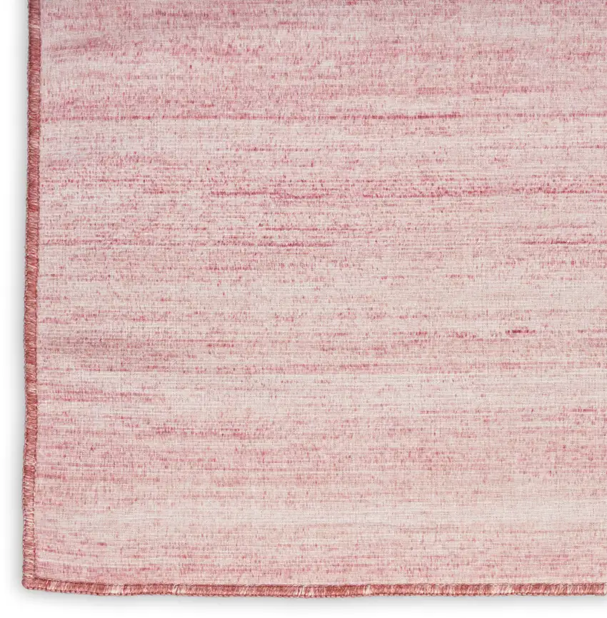 8' Pink Abstract Washable Runner Rug Photo 8