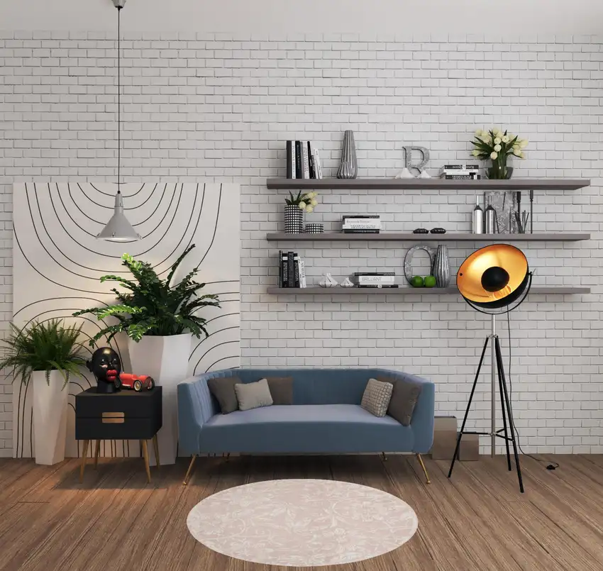 5' Pink And Ivory Floral Distressed Round Rug Photo 1