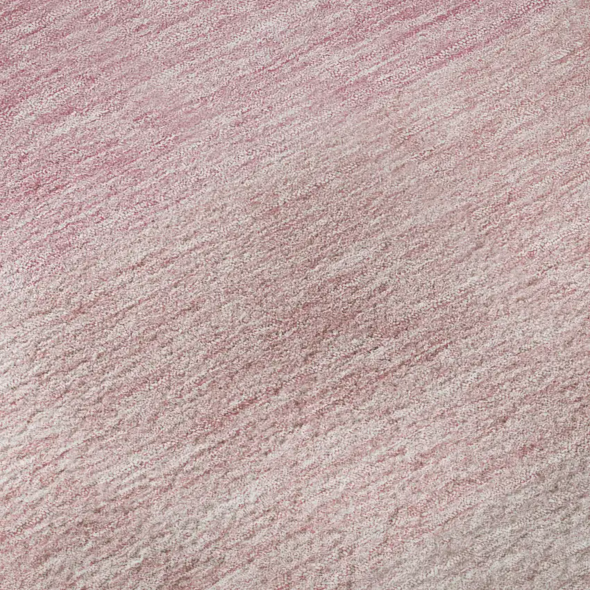 8' Pink And Ivory Ombre Washable Round Rug With UV Protection Photo 8