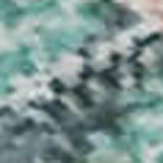 8' Pink And Teal Floral Washable Area Rug With UV Protection Photo 2