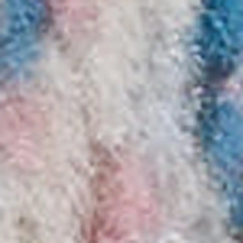 8' Pink Damask Power Loom Runner Rug Photo 1