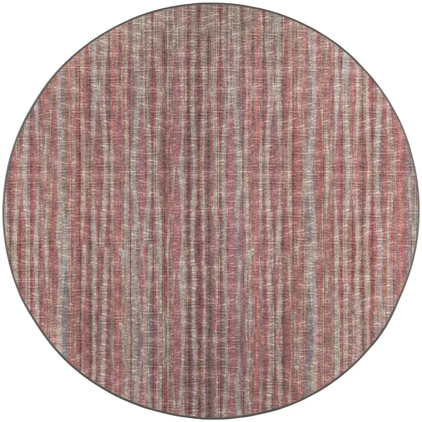 10' Pink Round Ombre Tufted Handmade Area Rug Photo 5