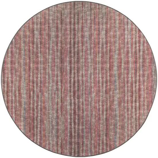 4' Pink Round Ombre Tufted Handmade Area Rug Photo 1