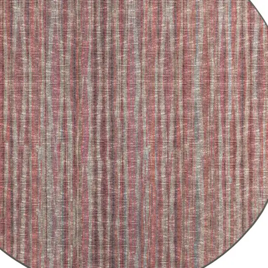 4' Pink Round Ombre Tufted Handmade Area Rug Photo 5