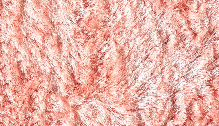8' Pink Round Shag Tufted Handmade Area Rug Photo 5