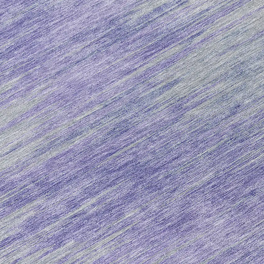 8' Plum And Purple Round Abstract Washable Indoor Outdoor Area Rug Photo 7