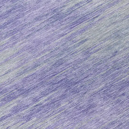 8' Plum And Purple Round Abstract Washable Indoor Outdoor Area Rug Photo 7
