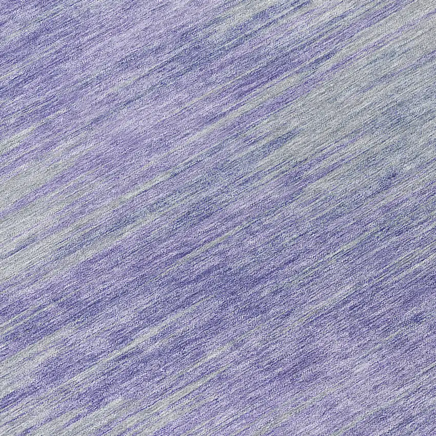 8' Plum And Purple Round Abstract Washable Indoor Outdoor Area Rug Photo 7