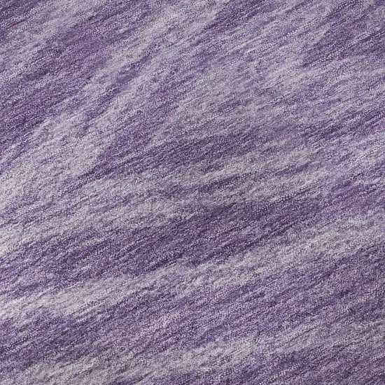 8' Purple And Lavender Abstract Washable Round Rug With UV Protection Photo 9