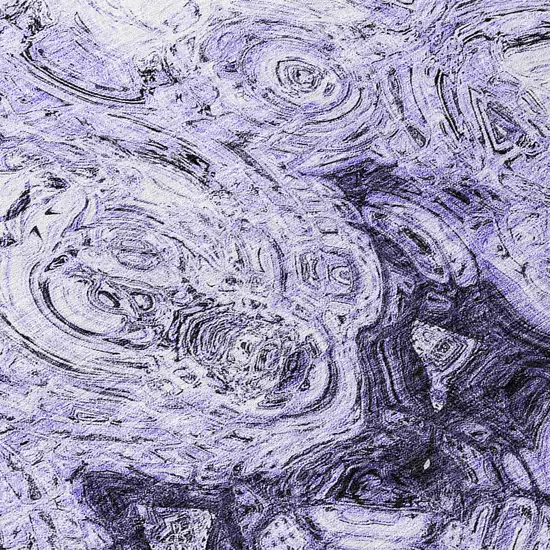 8' Purple And Lavender Round Abstract Washable Indoor Outdoor Area Rug Photo 7