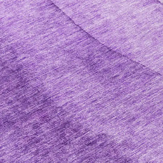 8' Purple And Lavender Round Ombre Washable Indoor Outdoor Area Rug Photo 8