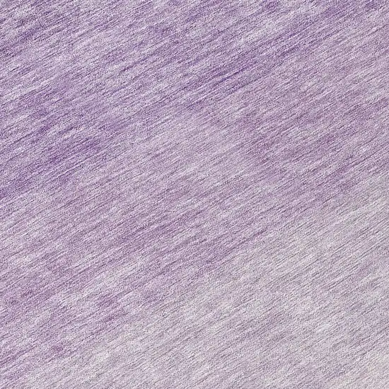 8' Purple And Lavender Round Ombre Washable Indoor Outdoor Area Rug Photo 8
