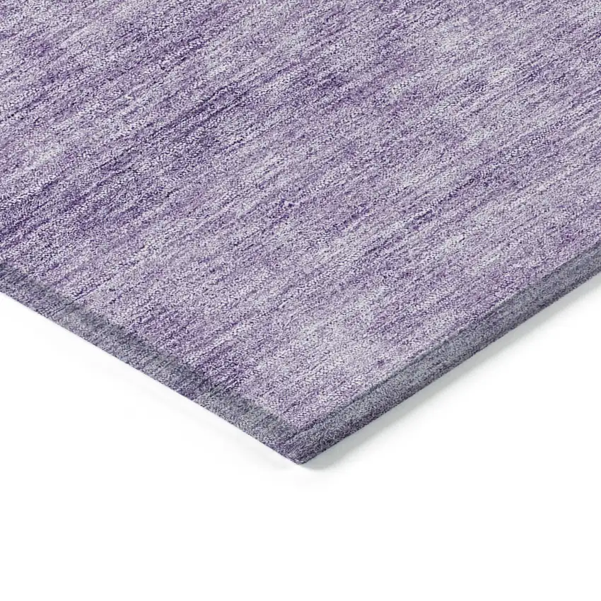 8' Purple Eggplant And Lavender Round Abstract Washable Indoor Outdoor Area Rug Photo 4
