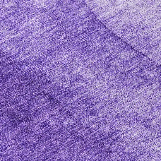 8' Purple Lilac And Lavender Round Ombre Washable Indoor Outdoor Area Rug Photo 8