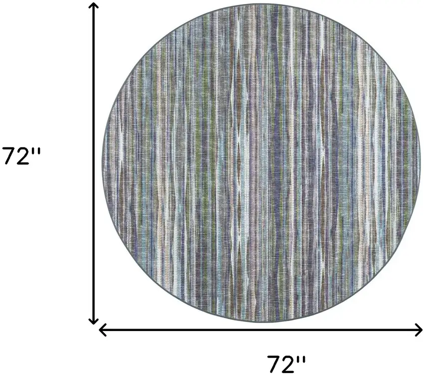 6' Purple Round Ombre Tufted Handmade Area Rug Photo 8