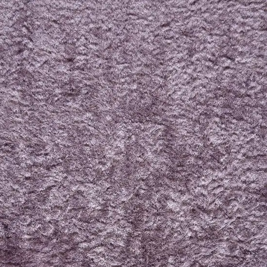 6' Purple Shag Tufted Handmade Runner Rug Photo 6