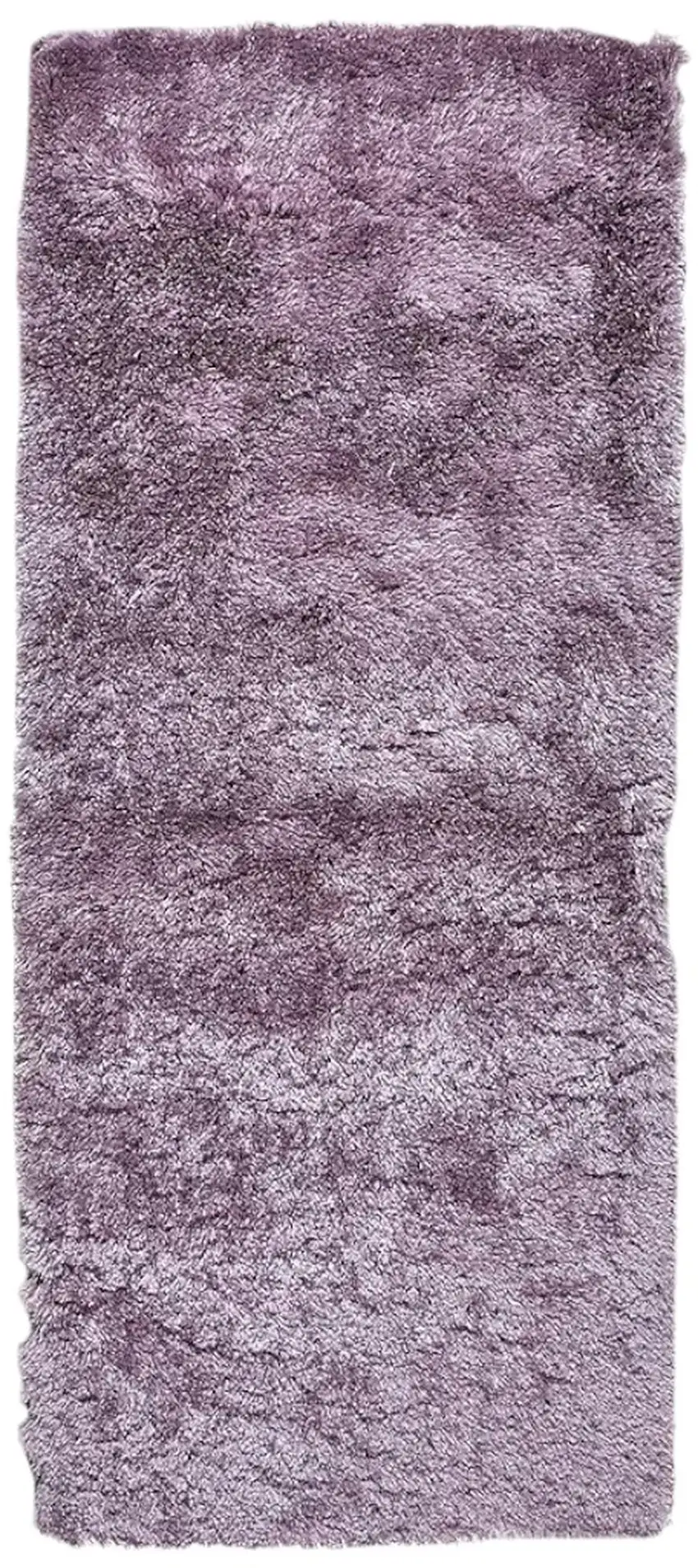 6' Purple Shag Tufted Handmade Runner Rug Photo 1