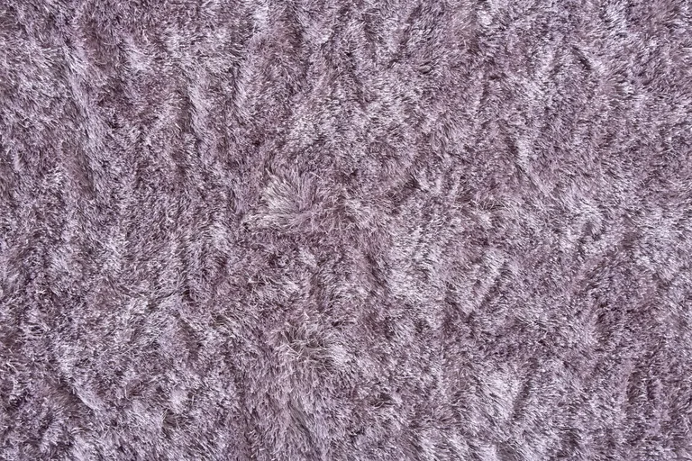 6' Purple Shag Tufted Handmade Runner Rug Photo 1