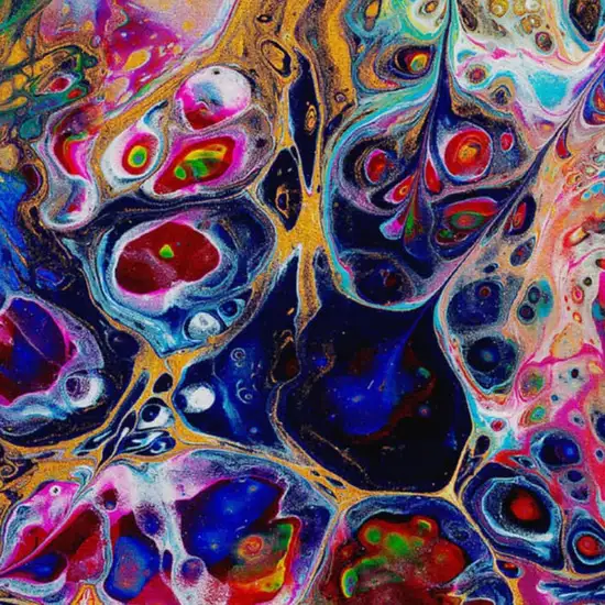 8' Rainbow And Ivory Round Abstract Washable Indoor Outdoor Area Rug Photo 6