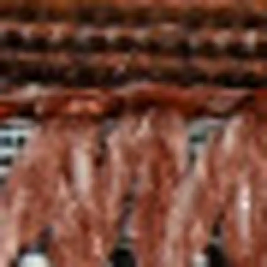 8' Red Abstract Runner Rug Photo 7