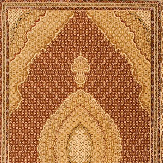 6' Red And Beige Moroccan Runner Rug Photo 7