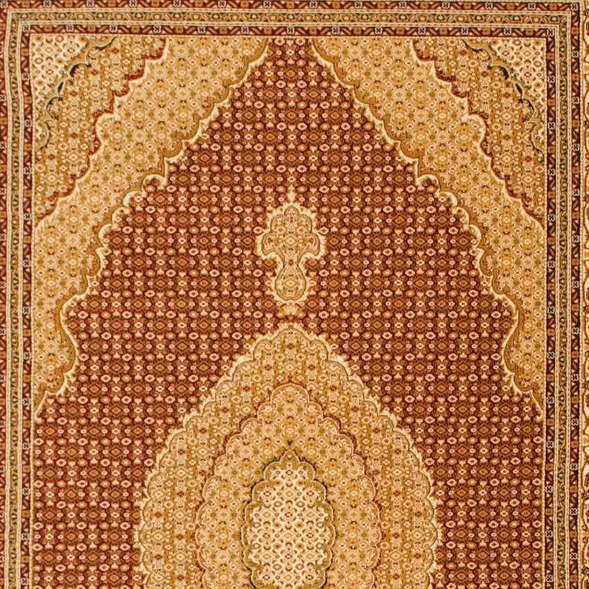 6' Red And Beige Moroccan Runner Rug Photo 7