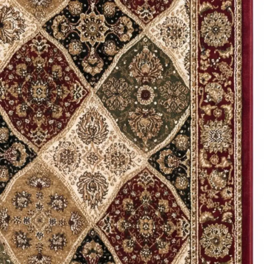 18' Red And Black Moroccan Runner Rug Photo 4