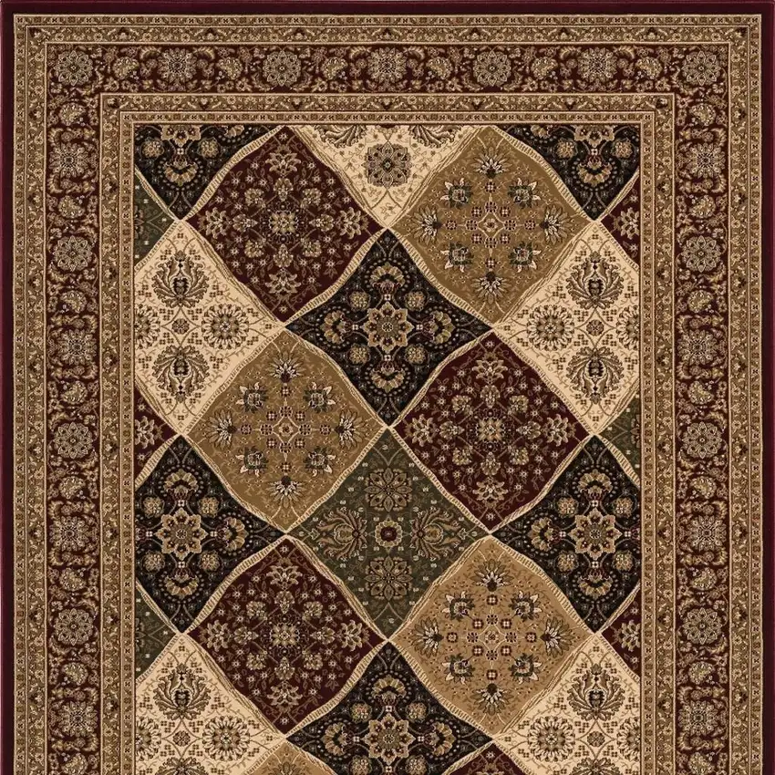 16' Red And Black Moroccan Runner Rug Photo 6