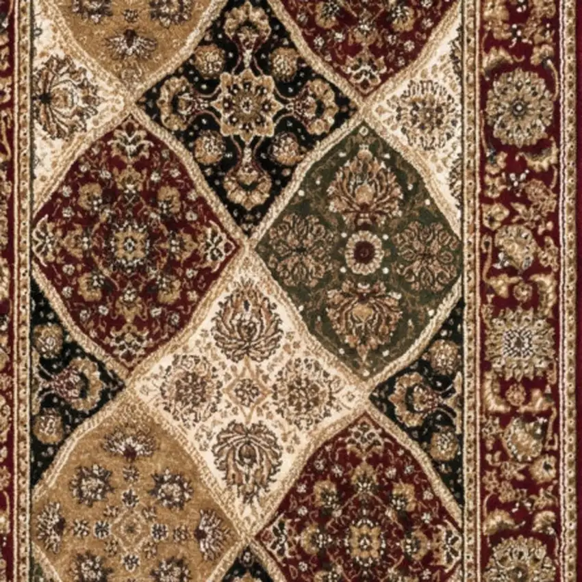 16' Red And Black Moroccan Runner Rug Photo 2