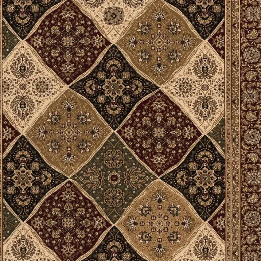14' Red And Black Moroccan Runner Rug Photo 7