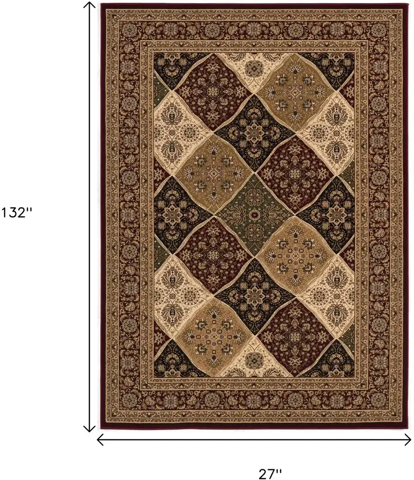 11' Red And Black Moroccan Runner Rug Photo 3